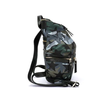Camouflage stars decorative personality backpaag