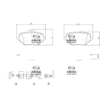 Pads bireega dambe ee Mercedes P 50162 N