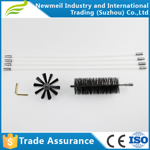 New design Newmeil drill driven long reach Dryer vent brush cleaning kit with warranty