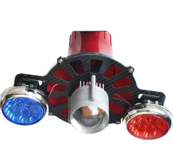 Air Speaker with Light Alarming Unit with Drone for Security and Defense