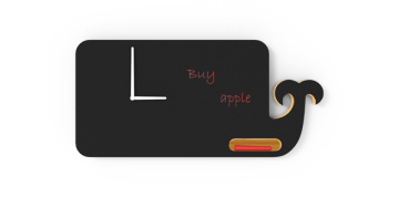 Original Design Wooden Blackboard Whale Wall Clock