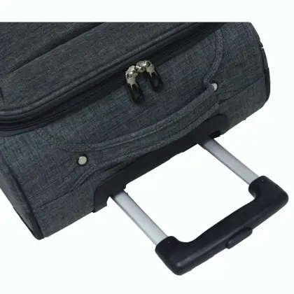 Snow flake soft luggage sets suitcases