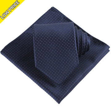 2024 Hot Selling Custom Party Jacquard Silk Wedding Necktie and Pocket Square Sets
