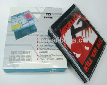 BS-D04 2000g/0.1g Big CD shape Jewelry pocket scale