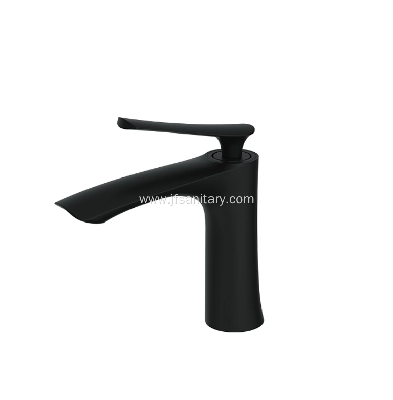 Black Brass Basin Faucet Industial Style