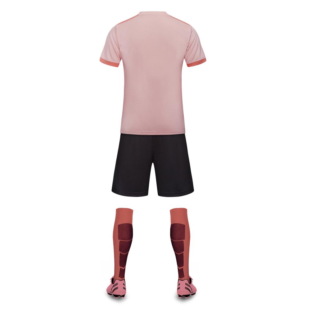 남자를위한 핑크 컬러 축구 유니폼
