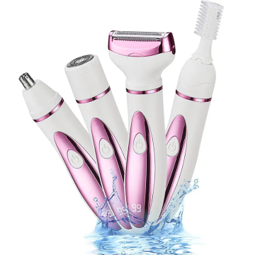 4 in 1 rasoio per bikini Lady Electric-Set di trimmer di rimozione dei capelli cordless