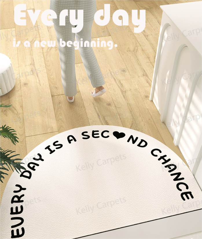 Eingangsmatte - halbkreisförmige Buchstaben - wasserdicht, nicht rutsch