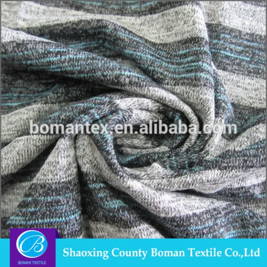 Classical TR stripe weft knit fabric