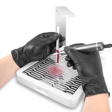 Assumatore per chiodi di aspirazione forte con luce a doppio uso per tavoli da manicure