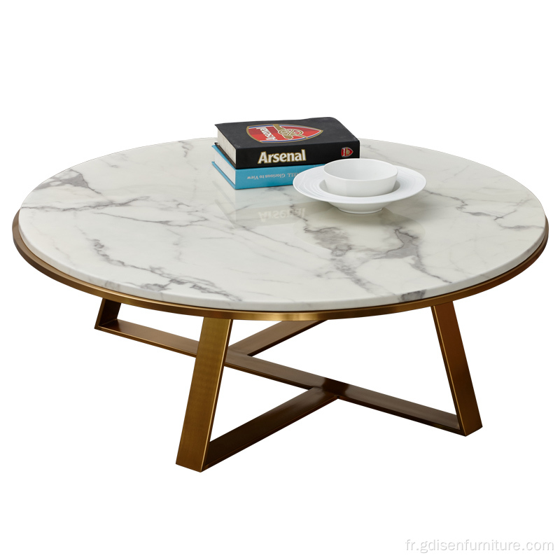 Table basse de style nordique en marbre