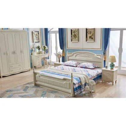 Simple Double Bed Made in China Turkey - Korean Bedroom Furniture