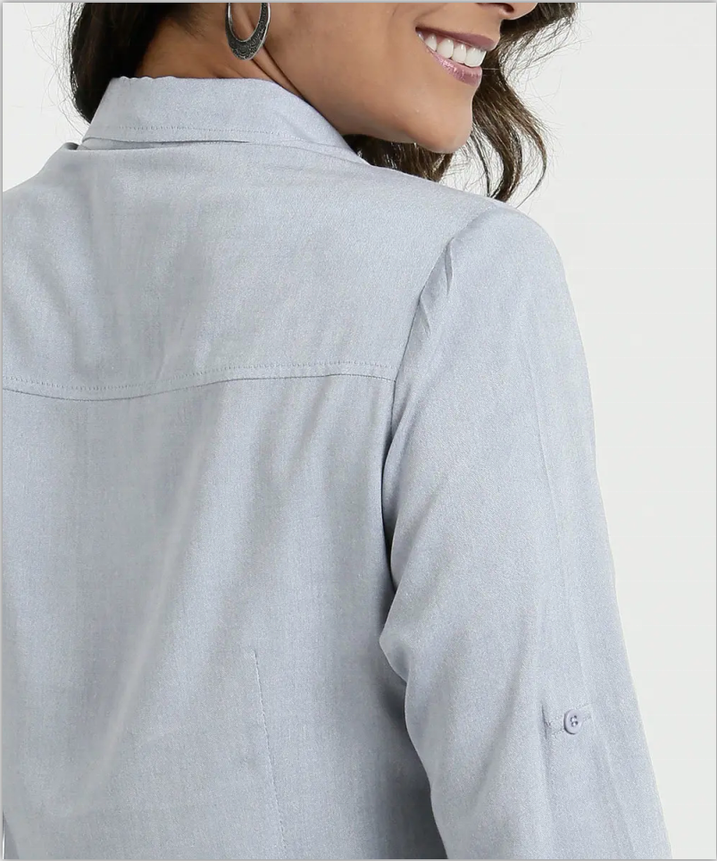 La camisa elegante de las mujeres remata la blusa de la oficina de las mujeres del algodón