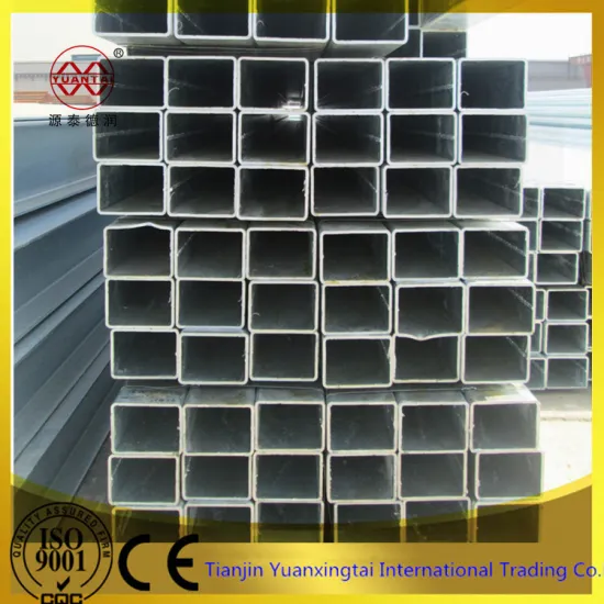 high tensile silvery pre-galvanized hollow section tube for construction