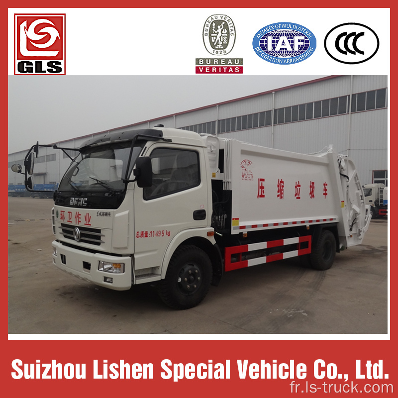 Camion compacteur à déchets Dongfeng 5M3