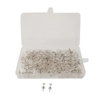 Custom Plastic Push Pins for Notice Boards - Transparent Office Stationery
