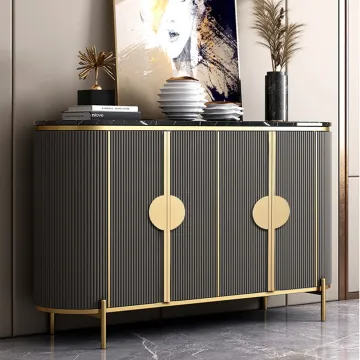 Nordic Luxury Modern Wooden Sideboard Buffet Cabinet for Dining Room and Kitchen