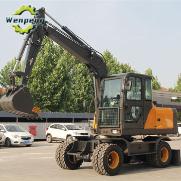 9 Ton Compact Wheel Excavator With Optional Attachment