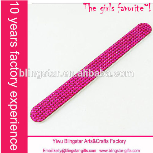 promotional pink beaded sandpaper nail file