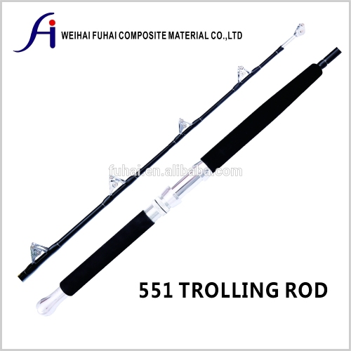 551 Black Trolling Rod glass fiber fishing rod