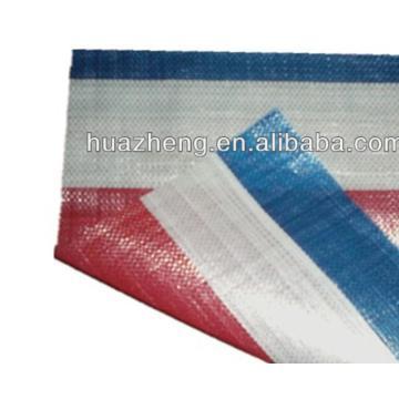 High quality pp woven sacks with colorful stripes