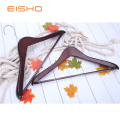 EISHO Natural Finish Durable Wooden Suit Hangers