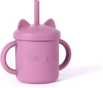 Cat - themed Fun Straw Cup for Children