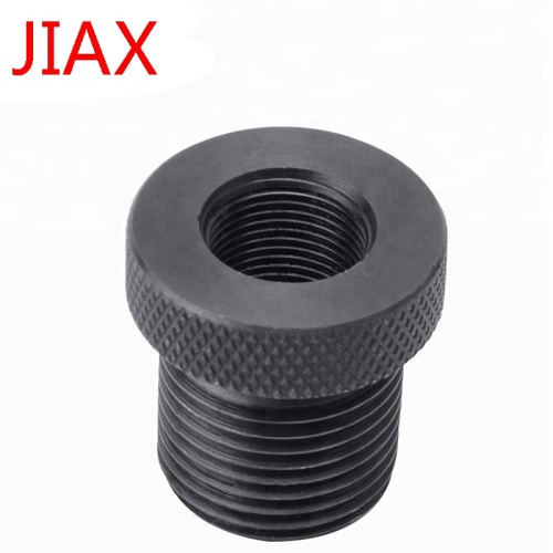 Black steel knurled Oil Filter thread adapter