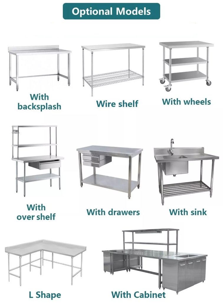 Xinhe commercial work tables