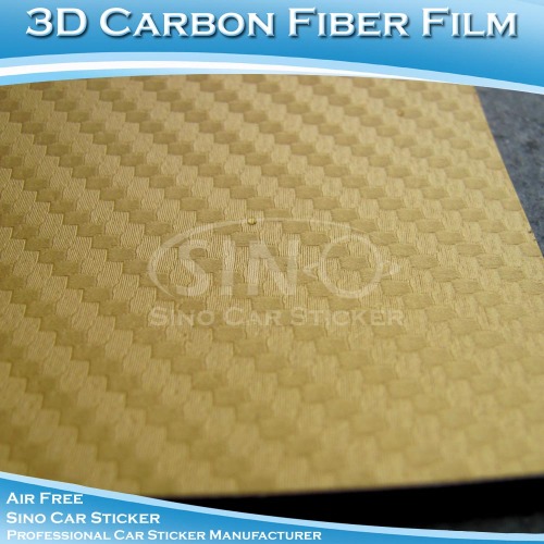 Cao Polymer 3D sợi Carbon xe bọc Vinyl phim