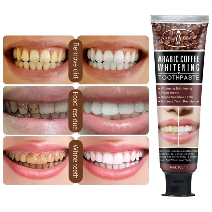 Best High Grade Coffee Teeth Whitening Toothpaste for Sensitive Teeth