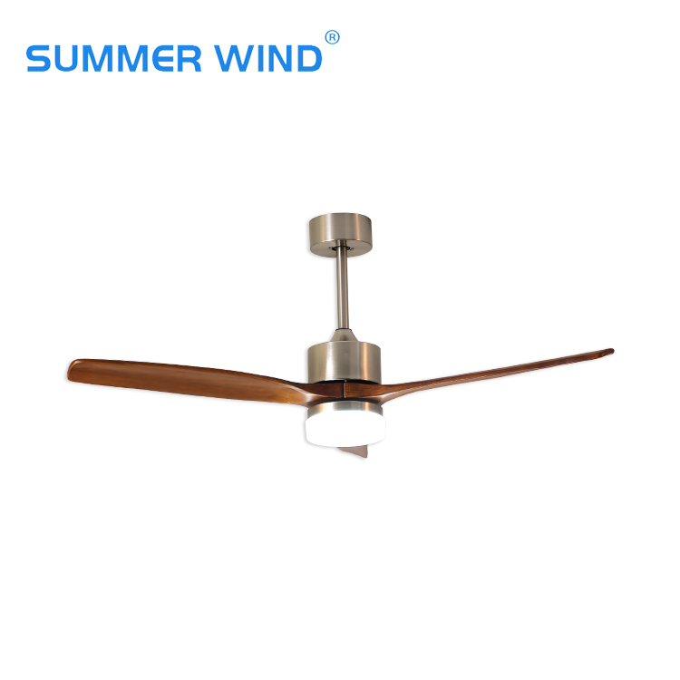 Reto 52-inch modern bedroom ceiling fan with light