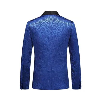 Wholesale Custom Made Blue Best Brands Wedding Men's Suits 3 Pieces men's suits & blazer