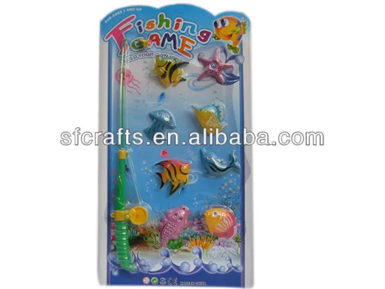 Funny plastic fishing game toy