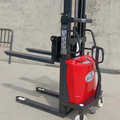 Electric Stacking Truck: Semi-Electric Pallet Stacker for Retail and Restaurant Industries
