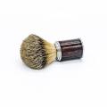 Brown Resin Silver Handle Badger Hair Shaving Brush