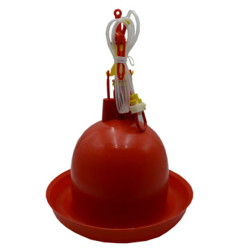 Plasson Chicken Feeder Plastic Bell Drinker with Nipple and Valve for Poultry Farms