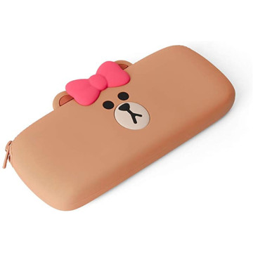 Choco Character Cute Silicone Pencil Case Pouch Bag