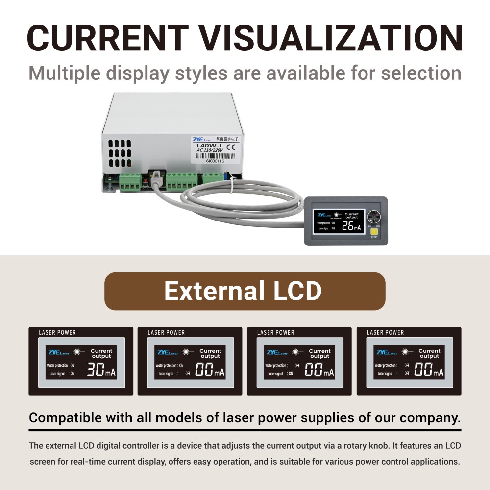 L40W-L power supply with external LCD controller