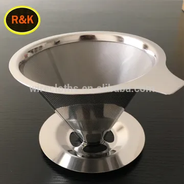 stainless steel mesh screen coffee pour over filter