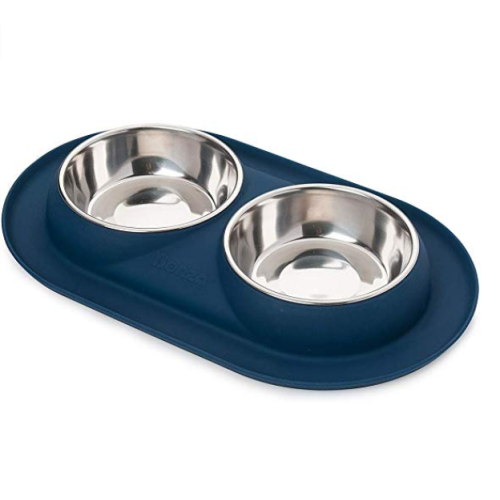 Double Stainless Steel Dog Bowls