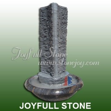 Marble Pillar Water Fountains, black marble fountains