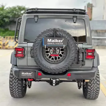 Maiker Offroad 10th Anniversary Rear Bumper with Sensor Holes for Jeep Wrangler JL