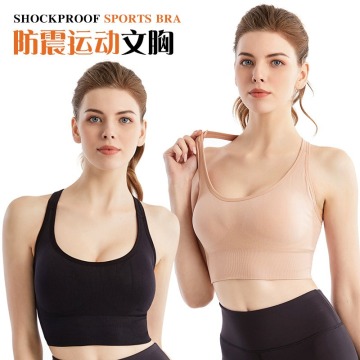 2022 New Design Gym Running Shockproof Breathable Fitness Yoga Anti-Sagging Push-Up Underwear Sports Bra for Women - Plus Size