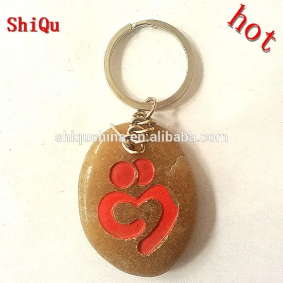 stone customizable keychain | riverstone custom keychain