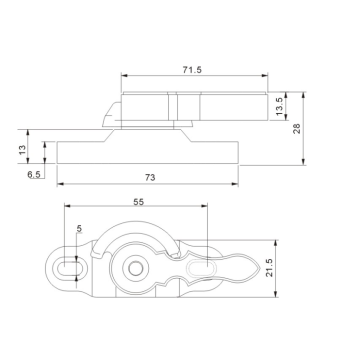 Double Side Crescent Lock For Sliding Window