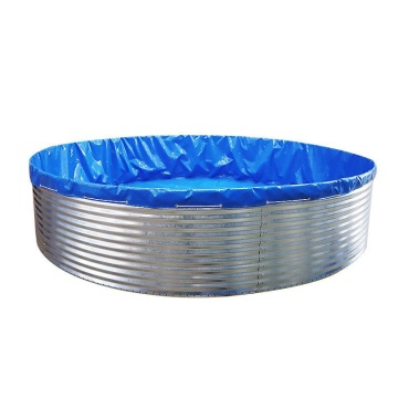 Lightweight PVC Coated Tarpaulin Fish Farming Equipment for RAS Systems: Easy-Moving 200m³ Water Fish Pond Tanks