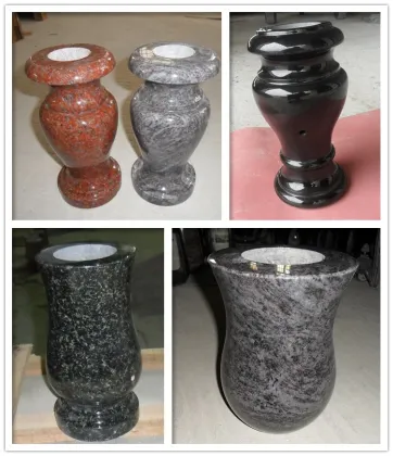 Wholesale White Marble Stone Vases for Cemetery Tombstones