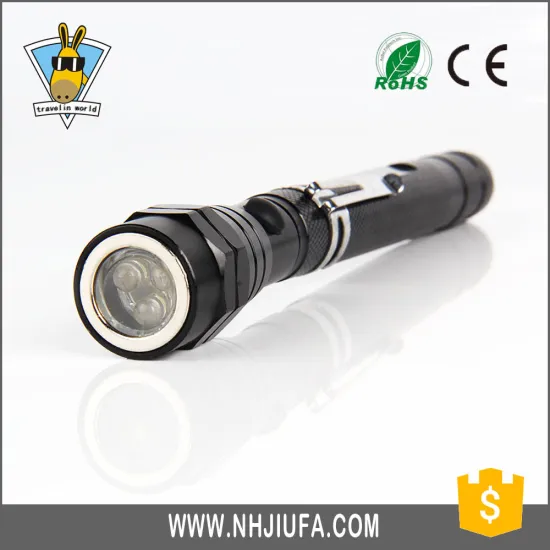 JF 3 LED Magnetic Led Light Telescopic Work Tool Flashlight with Magnet