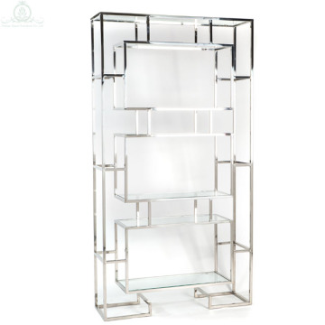 Wholesale Simple Style Stainless Steel Silver Wine Rack Display for Sale